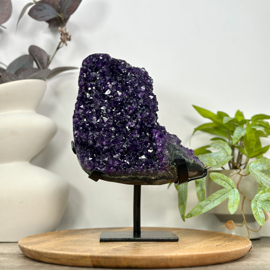 Top Quality Natural Amethyst Stone Specimen on Stand - MWS3111