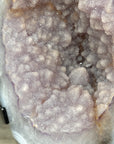 Large Sugar Amethyst Geode with Blue Banded agate Shell - MWS2189