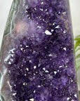 Large Natural Amethyst Geode with Unique Polished Quartz & Jasper Shell - CBP1405