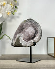 Amethyst Geode with Sugar Sparkling Crystals - MWS2691