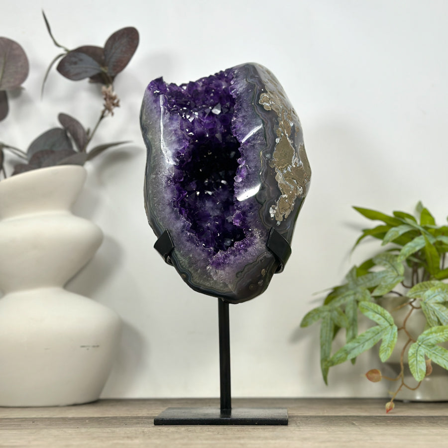 Natural Uruguayan Amethyst Geode - Top Quality Crystal - MWS3190
