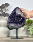 Unique Large Amethyst Stone with Huge Calcite Crystal Specimen - MWS3086