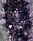 Large Natural Uruguayan Amethyst Geode with blue agate Shell - MWS3091