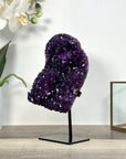 Purple Amethyst Cluster on Stand - Home or Office Display Specimen - MWS2631