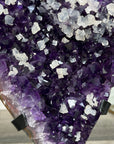 Amethyst Crystal Cluster with Calcites Formations on Stand - MWS2630