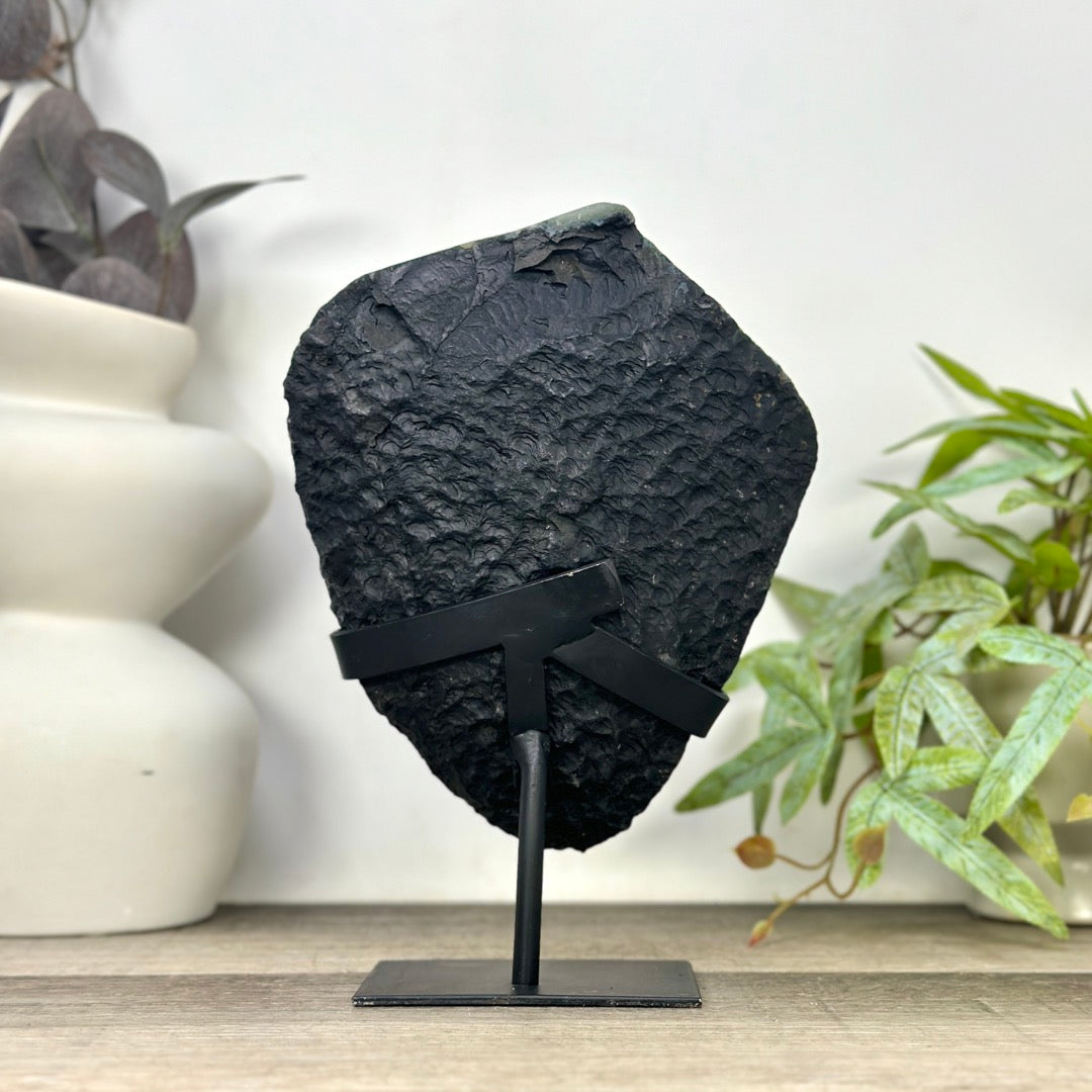 Large Natural Amethyst Formation on Stand with Stalactites - MWS3298