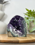 Deep Purple Deep Purple Amethyst with Green Jasper Shell - CBP1295
