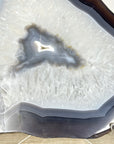 Polished Blue Banded Agate Slice - SLC0024