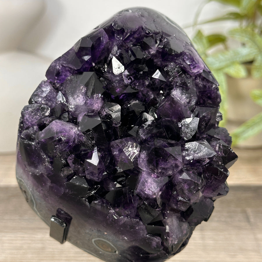 Top Grade Natural Amethyst Specimen on Metal Stand - MWS3160