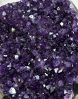 Amethyst Crystal Cluster on Stand - Purple Mineral Display for Home Decor - MWS2639