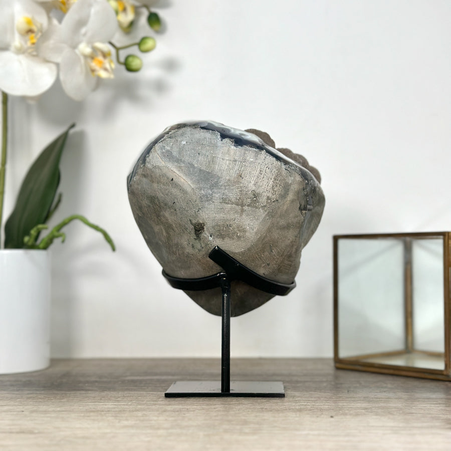 Rare Quartz Druzy &amp; Jasper Formation Full of Stalactites – Unique Natural Display Piece - MWS2511