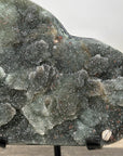 Natural Green Tone Sugar Quartz Specimen - Stand Included - MWS3181