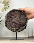 Unique Large Natural Galaxy Quartz Geode with Stalactite Formations - MWS2028