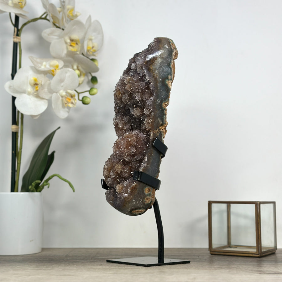 Beautiful Natural Ametrine Druzy with Stalactite Formations - MWS2098