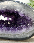 Xl Natural Amethyst Geode with Agate Shell - STGE0072