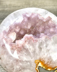 Natural Pink Amethyst Geode with Selfstanding Cut Base - STGE0051
