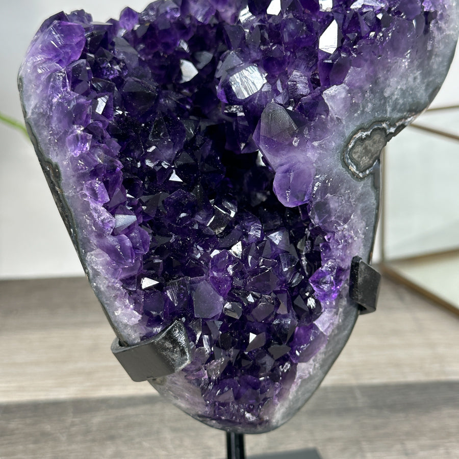 Amethyst Crystal Geode with Deep Purple Crystals – Natural Specimen - MWS2928
