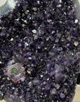 Top Grade Amethyst Crystal Cluster with Green Jaspe Shell - MWS2471
