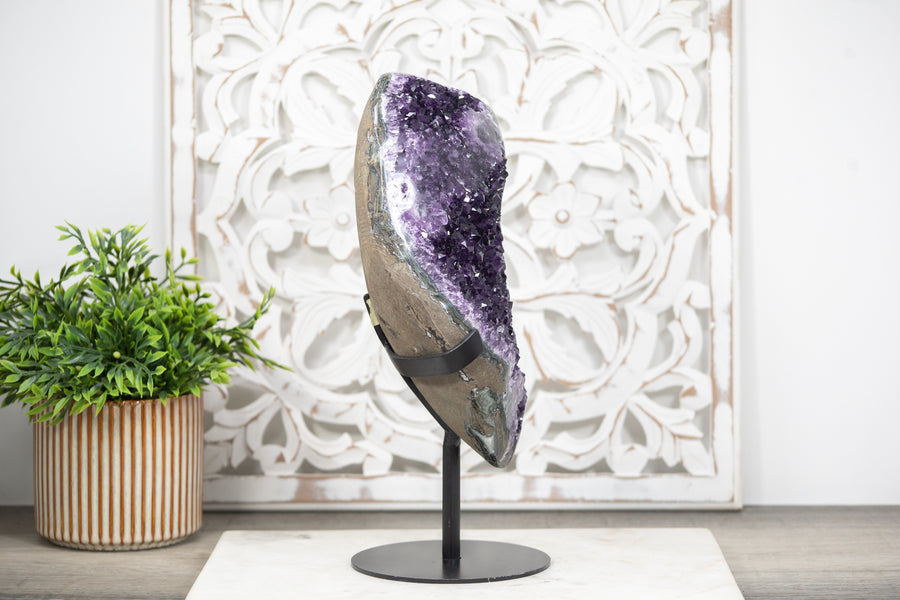 XXL A grade Amethyst Stone, Handmade Display Specimen - MWS0068