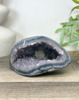 Blue Agate & Amethyst Natural Geode - STGE0036