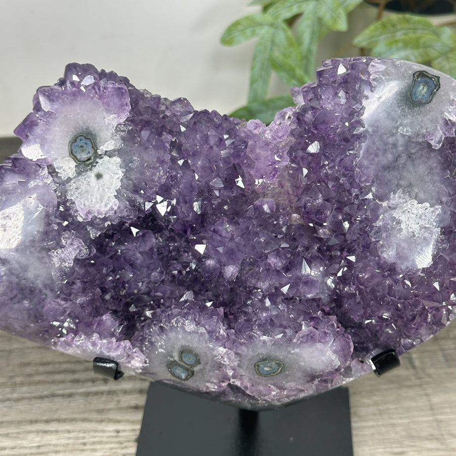 Natural Amethyst Stalactite Formation on Stand - MWS3237