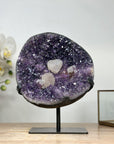 Stunning Natural Amethyst Geode with Calcite Crystal inclusions - MWS1865