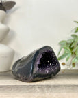Natural Amethyst & Agate Stone Geode with polished Shell - STGE0082