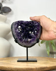 Uruguayan Amethyst Geode on Metal Stand - MWS3047