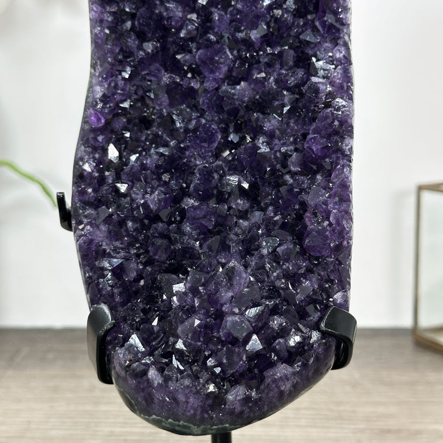 Deep Purple Amethyst Stone Cluster on Stand - MWS3028
