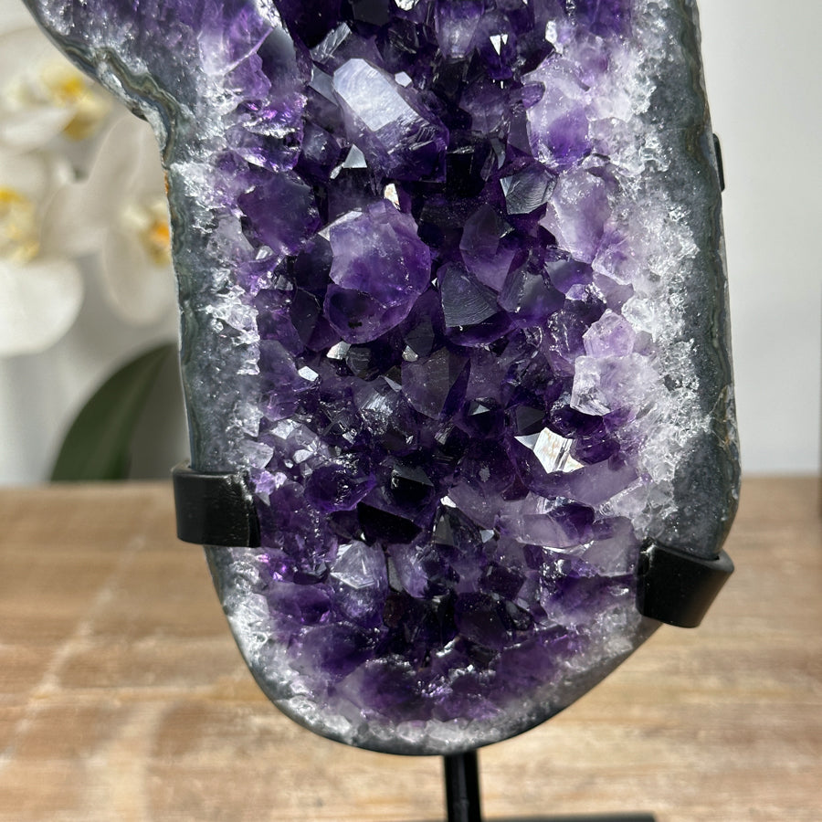 Deep Purple Amethyst Geode, Top Quality Uruguayan Amethyst Geode - MWS1822