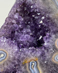 Natural Large Amethyst & Blue Agate with Stalatite Eyes Formations - MWS3326