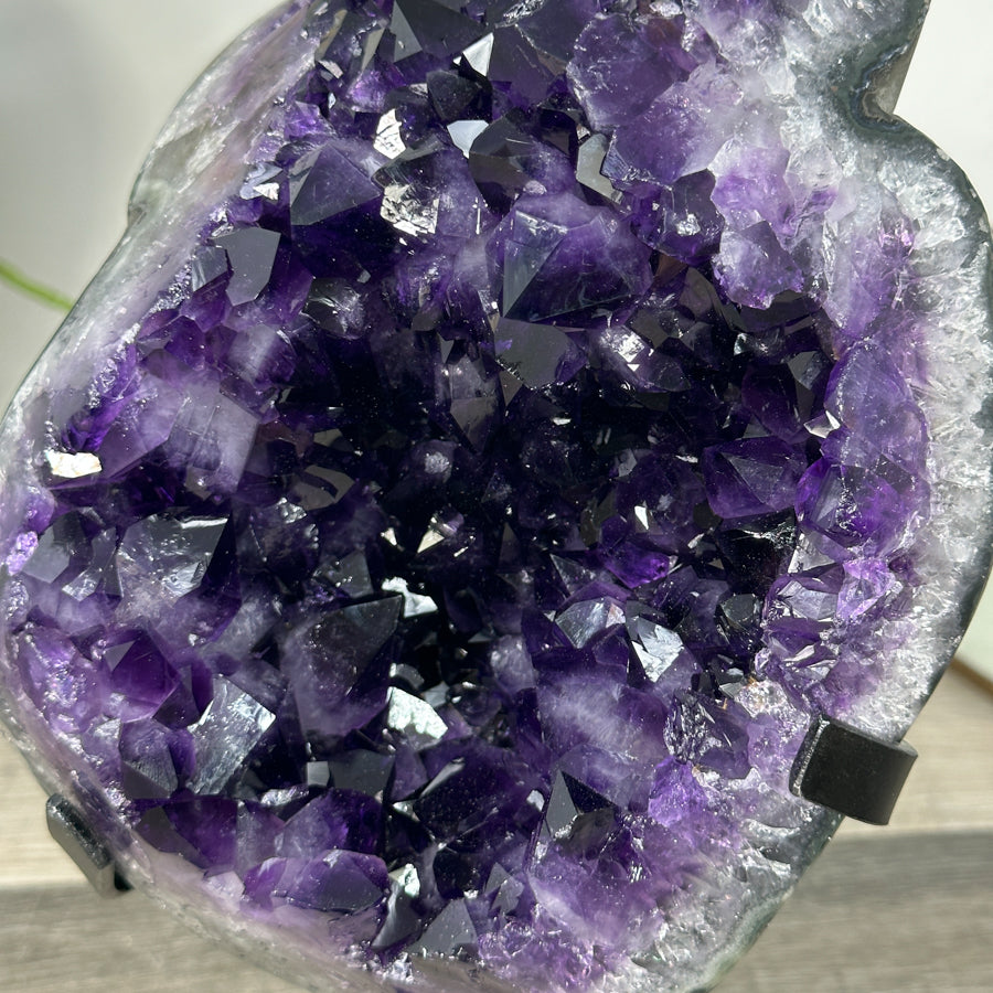 Amethyst Geode with Deep Purple Large Crystals from Uruguay - MWS2930