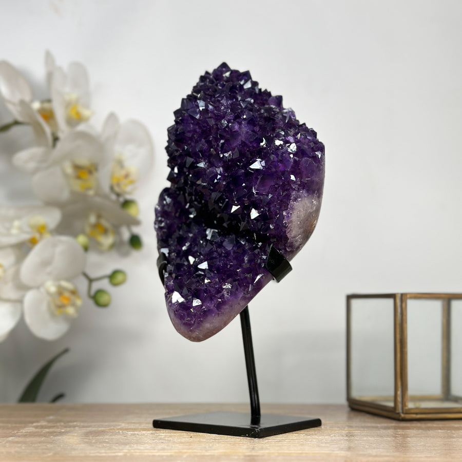 Spectacular Natural Amethyst Specimen with Super Shinny Crystals - MWS1982