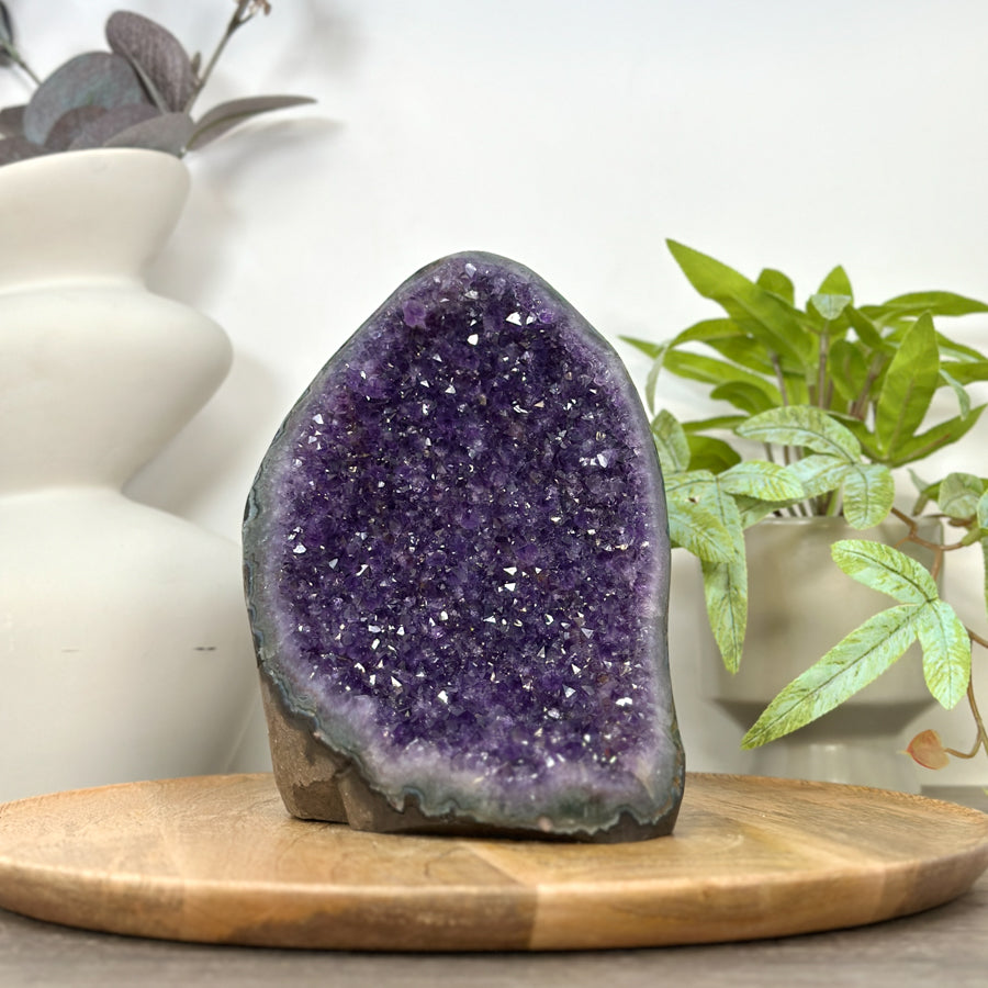 Uruguayan Amethyst cathedral Geode for Home Decor - CBP1306