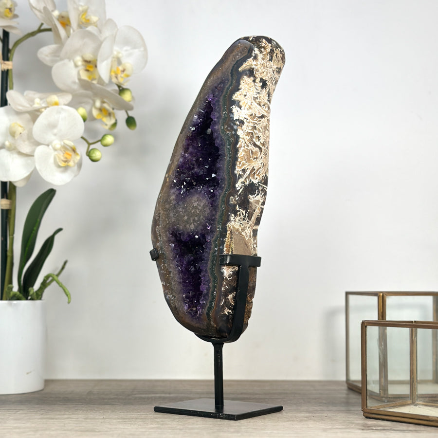 Unique Large Amethyst Portal with Deel Purple Crystals - MWS2317