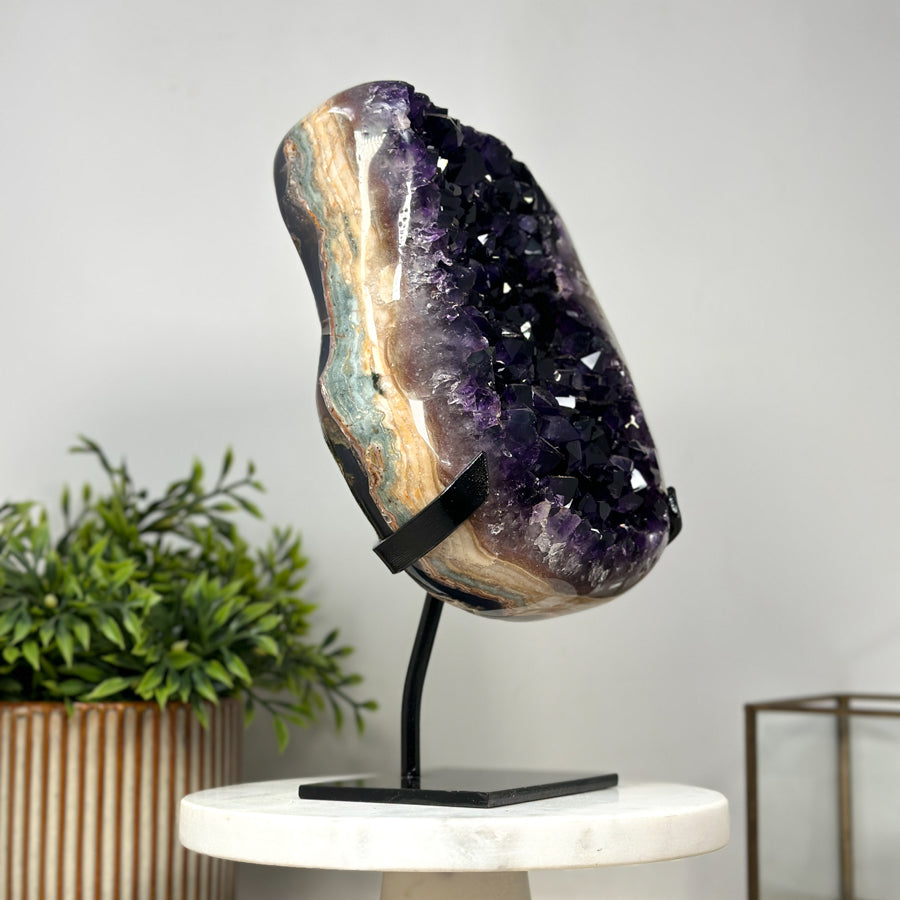 A+ Grade Amethyst with Yellow Tone Jasper Matrix - MWS2144