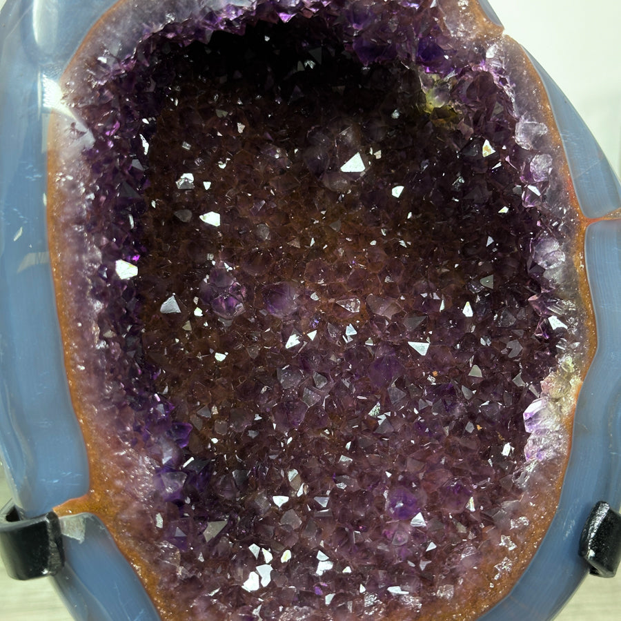 Beautiful Amethyst &amp; Blue Agate Geode - MWS2214