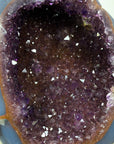 Beautiful Amethyst & Blue Agate Geode - MWS2214