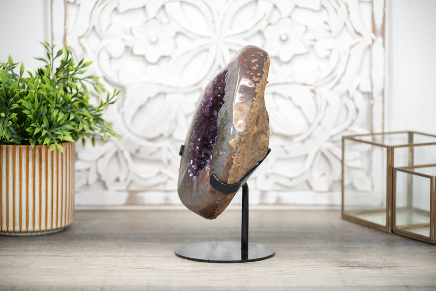 Magnificent Natural Amethyst & Agate Geode - MWS0545