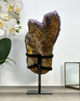 Uruguayan Amethyst Crystal Cluster on Custon made Stand - MWS2895