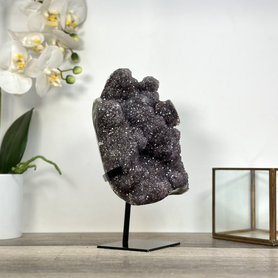 Natural Crystal Cluster with Stalactite Formations for Home Decor - MWS2640