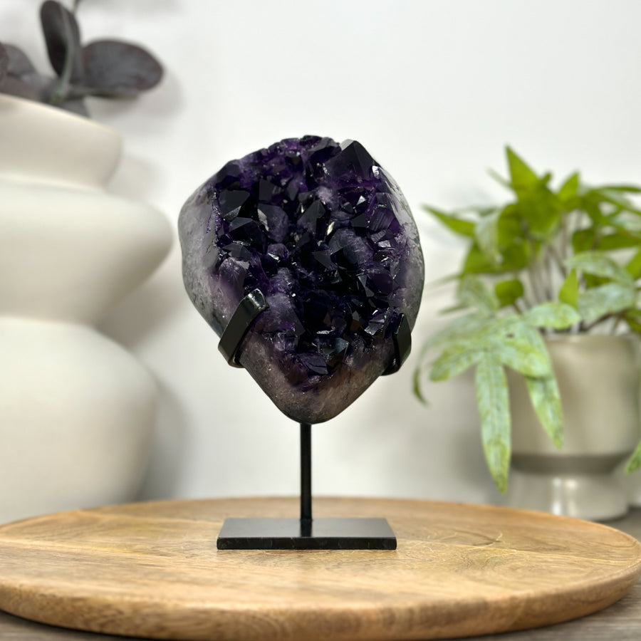 Top Quality Natural Amethyst Stone - Huge Deep Purple Crystals - MWS3046