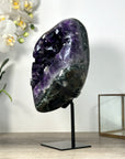 Natural Amethyst Geode with Large Deep Purple Crystals - MWS2484