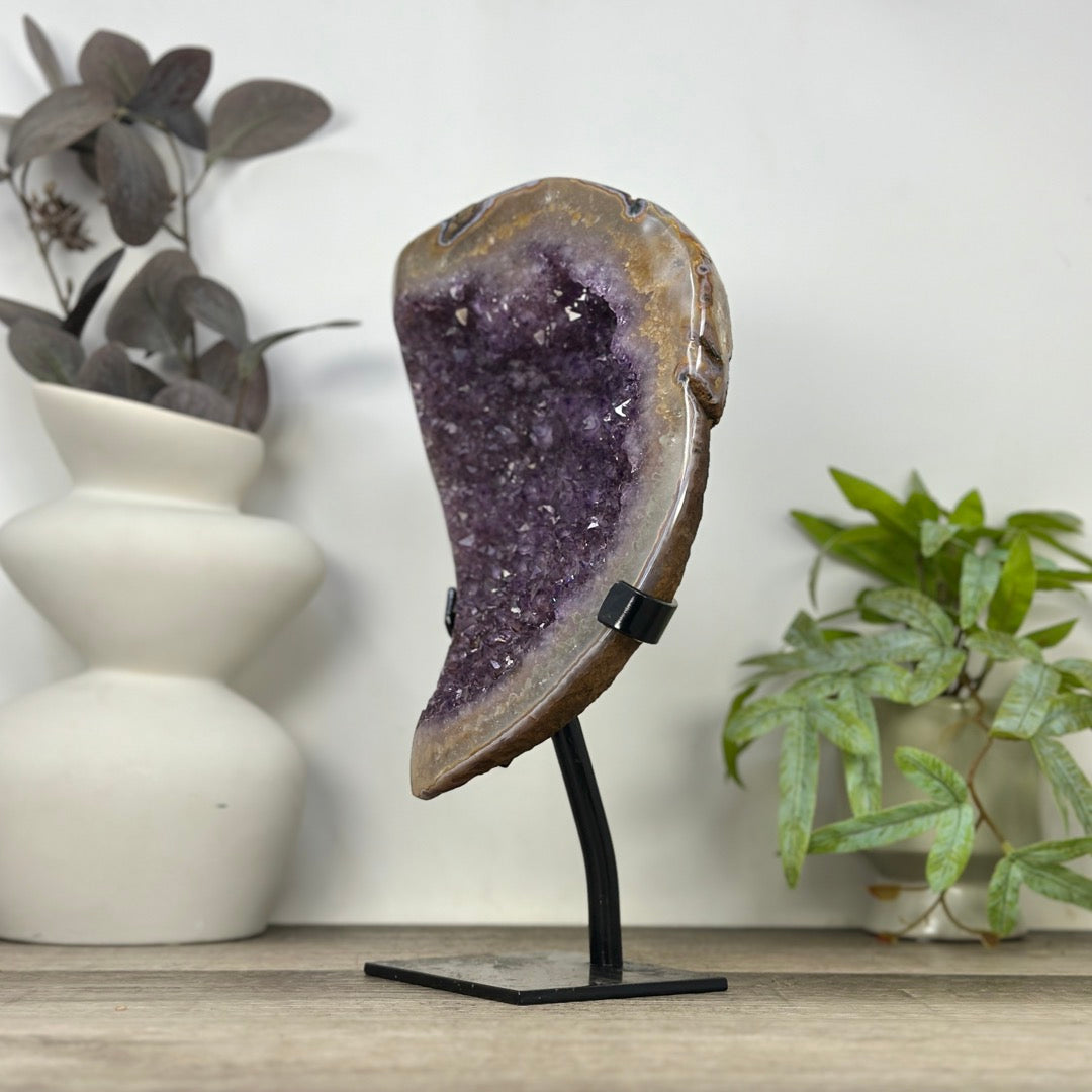 Stunning Large Natural Amethyst on Stand - MWS3325