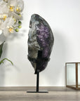 Amethyst Geode Mineral Specimen with Deep Purple Crystals for Home Decor - MWS2648