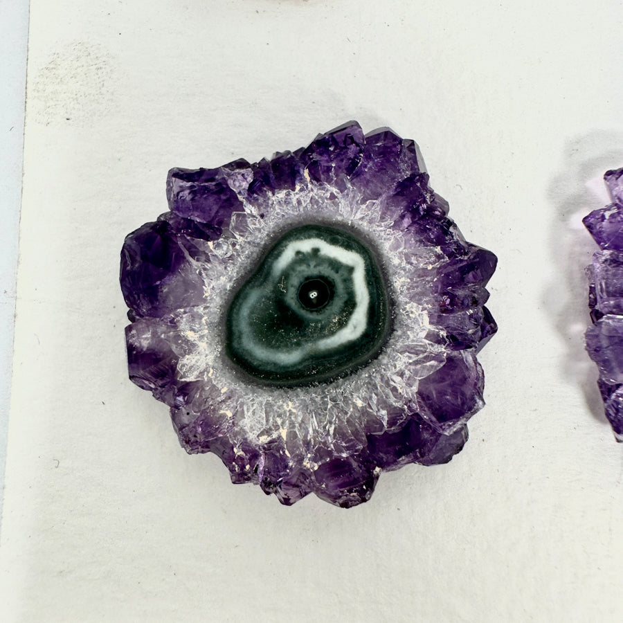 High-Quality Amethyst Stalactite Slices for Jewelers - Wholesale Bulk Pack - STS0029