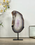 Natural Uruguayan Agate & Quartz Stone Slice - MWS3011
