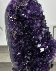 Deep Purple Amethyst Cluster on Metal Stand - MWS2781