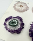 High-Quality Amethyst Stalactite Slices for Jewelers - Wholesale Bulk Pack - STS0029