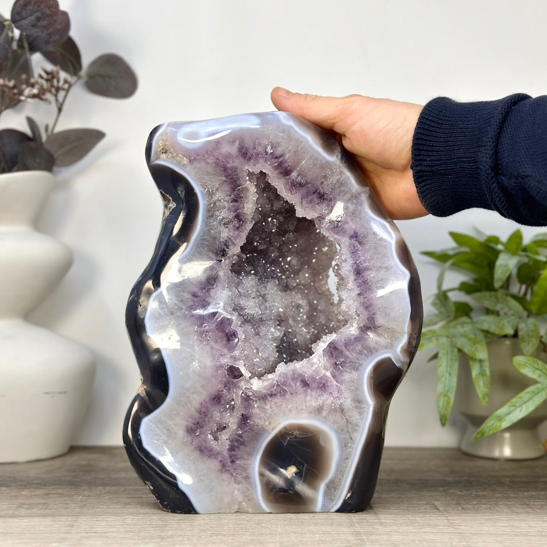 Uruguayan Amethyst &amp; Agate Polished Statement Piece - CBP1432